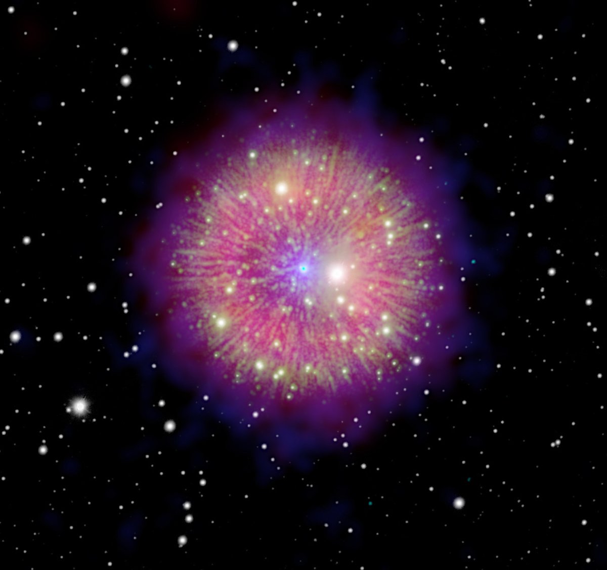 1181年、カシオペヤ座に現れた超新星が185日間にわたり見え続けました