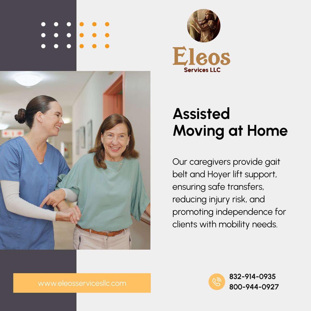 EleosServices's tweet image. Patience and understanding strengthen bonds in caregiving. 🧡 Listen carefully, stay calm, and offer positive support to make care meaningful and compassionate. 🌟🏡

#HoustonTX #HomeCareServices #CaregivingTips #WellnessAtHome #TrustInCare