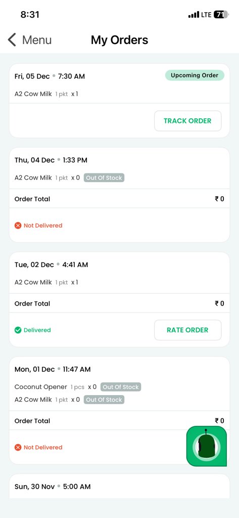 TheGurWinder's tweet photo. @_countrydelight once you add money to country delight account, they stop all deliveries, i have not received my order from last 6days, customer care is careless and irresponsible, don’t use this app. https://t.co/g6qcN4ksq6