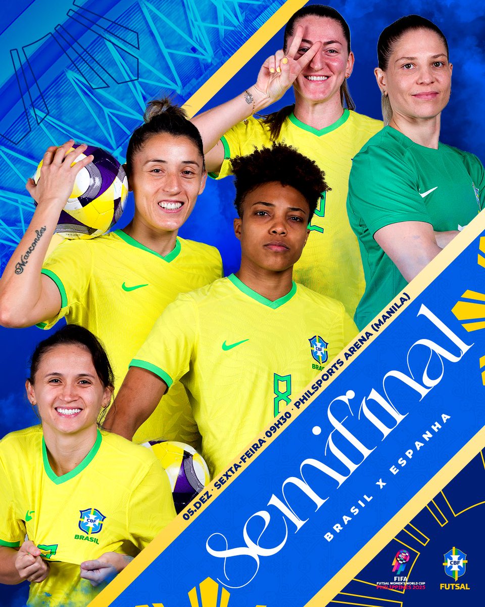 É DIA DE DECISÃO! A Seleção Feminina encara a Espanha na semifinal da Copa do Mundo da FIFA 🇧🇷⚽💪

É momento de união, entrega e muita torcida. Vamos juntos apoiar nossas atletas em mais um passo rumo ao topo.

Vamos com tudo, Brasil! 💛💚
