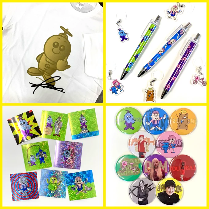 グッボイくん 直筆サイン入りブロマイド&缶バッジセット G7X6gQLbAAAdKjD?format=webp&