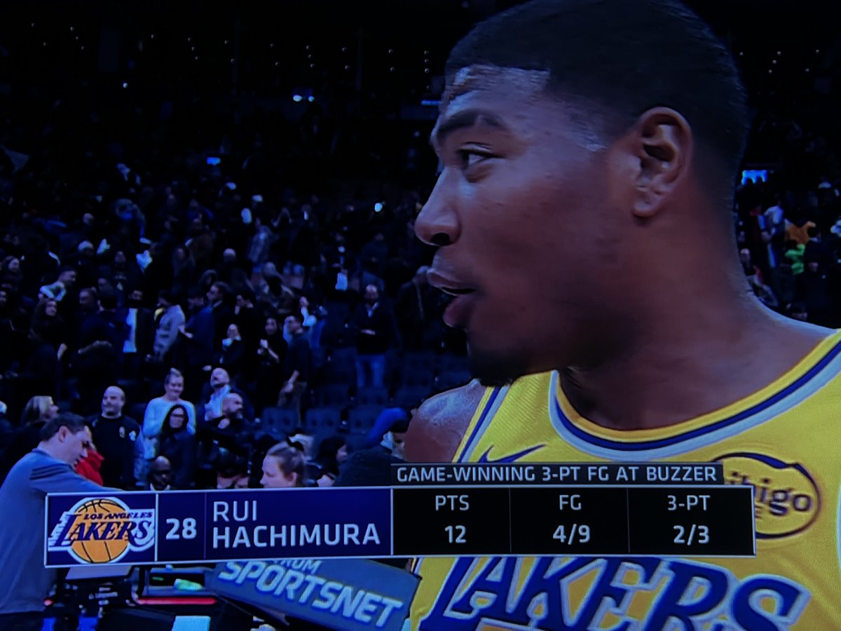 “I don’t even know, but it was crazy, I’ve never had a game winner. Lebron told me way before this, he said I’ve got you. It’s going to come to you.”

Rui on LeBron him telling him to be ready