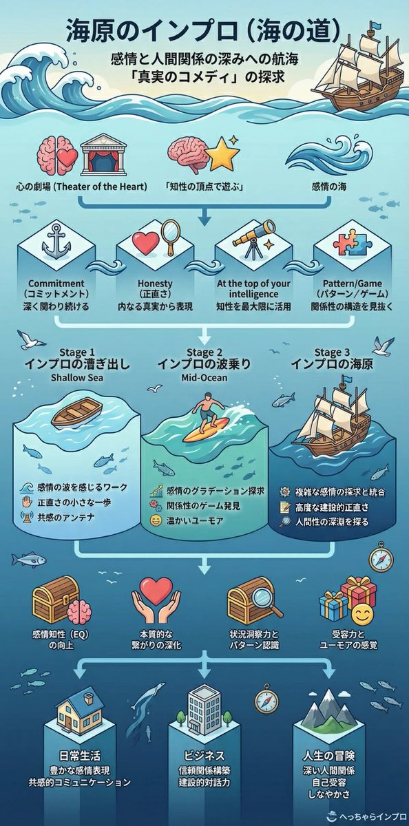 dragonicstream's tweet image. 海原のインプロにて、関係性と感情にダイブしよう！