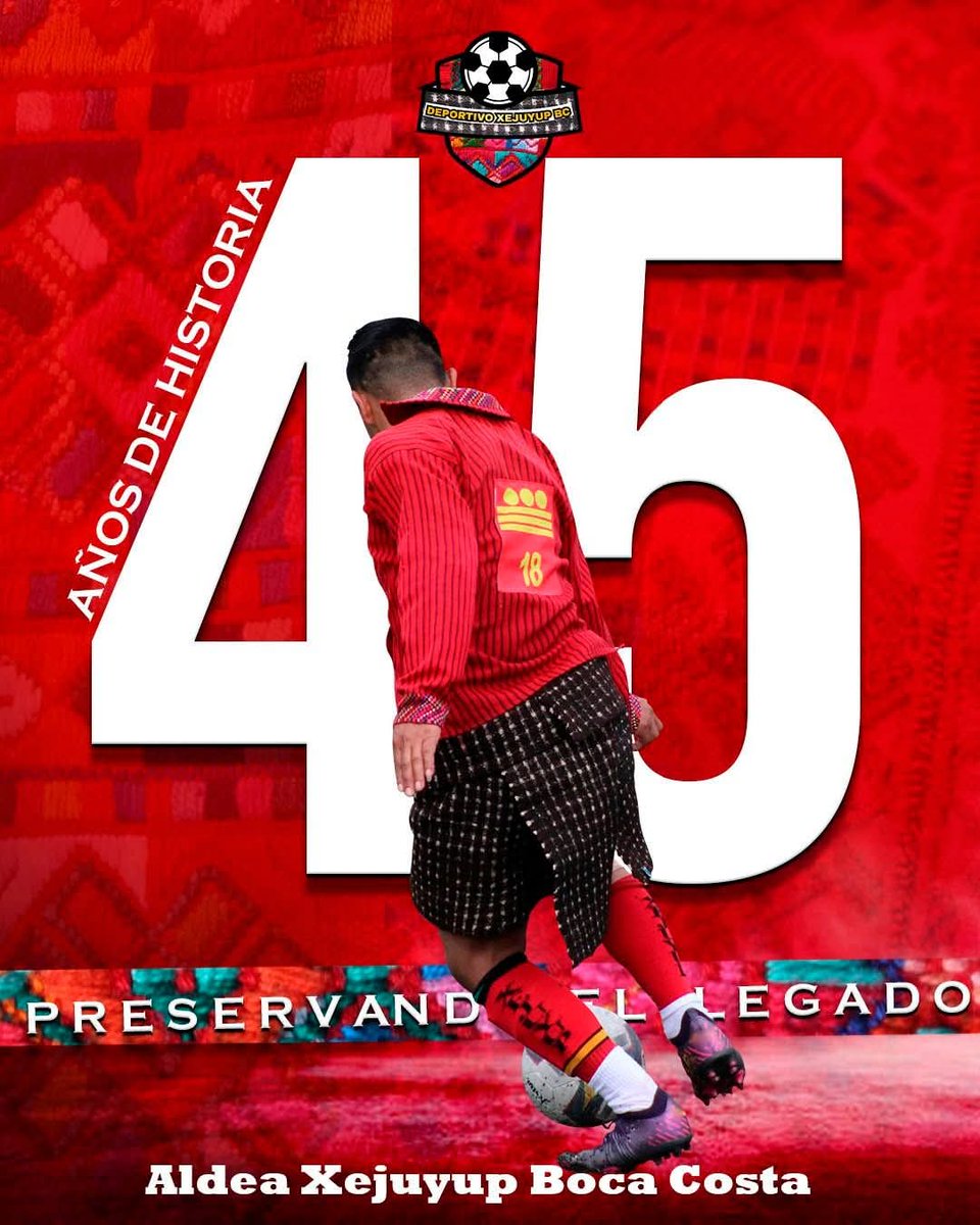 Aldea Xejuyup Boca Costa Solola

Los oriundos de la Boca Costa de Solola en la Aldea Xejuyup Deportivo Xejuyup BC   juegan el balon  el pie desde hace mas de 45Añosdehistoria con la vestimenta ancestral maya y llenan estadio en sus cotejos. 

 Preservando el Legado

#maya