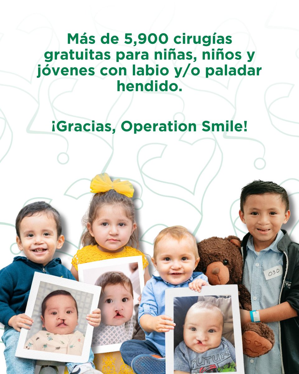 Fund_Gigante's tweet photo. Conoce qué son y cómo funcionan las jornadas quirúrgicas de @OpSmileMx 👀
A través de ellas, miles de niñas, niños y jóvenes con labio y/o paladar hendido reciben atención quirúrgica gratuita y seguimiento integral… porque una sonrisa puede cambiarlo todo. 💫
#FundaciónGigante #OperationSmile #JornadasQuirúrgicas