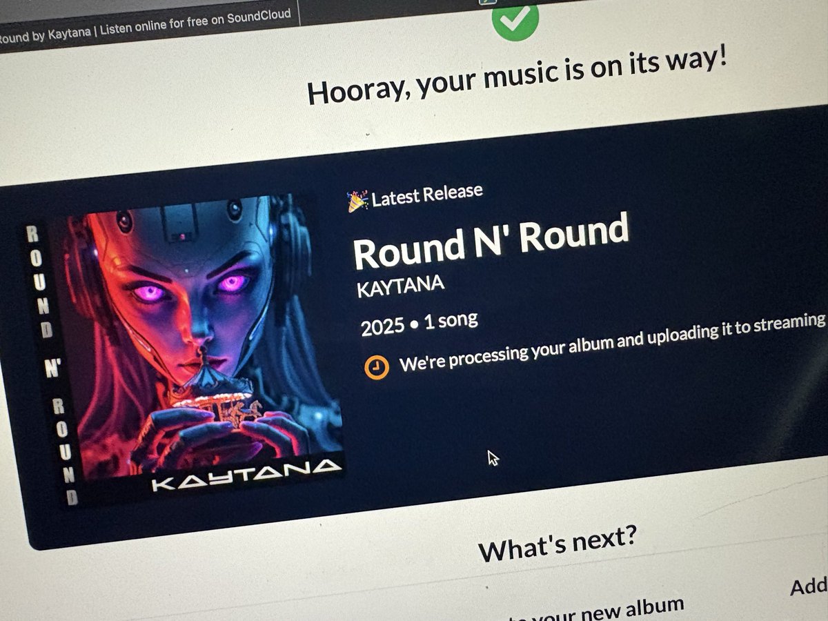 Tomorrow 😈 Round N’ Round will be released on all platforms 🔥 This one took a while but im so excited for you all to hear it🩷  
Thank you all for your support 🩷