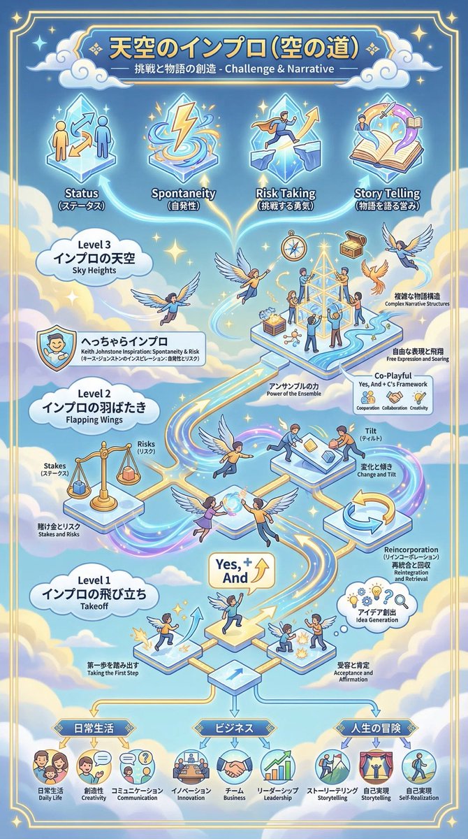 dragonicstream's tweet image. 天空のインプロで想像の翼を広げて創造の世界に飛翔しよう！