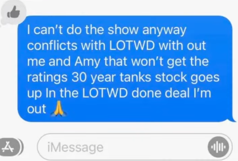 やれやれ!
@HenryResilient は、JDF、エイミー・ジョー・ジョンソン、および第三者 (デビッド・ヨストとされる) の間で交わされた、「MMPR: Once & Always」となる番組の再結成に関するテキスト メッセージ