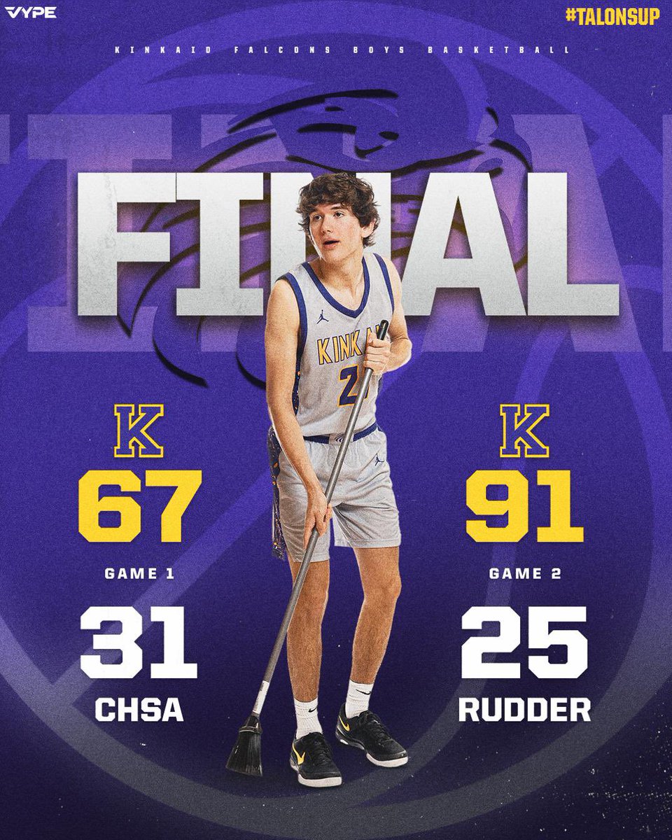 Falcons on 🔥 at the Cypress Christian Classic! Back-to-back W’s today over CHSA and Rudder — grit, hustle, and full-team energy all day long.

Rest up and reload… we’re back at it again tomorrow. 🟣🟡
#TalonsUp 🦅🏀