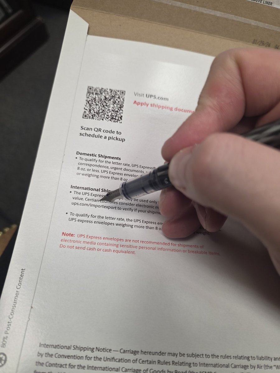 Hey <a href="/UPS/">UPS</a>, there is a spelling error on your Express envelopes. Certian.