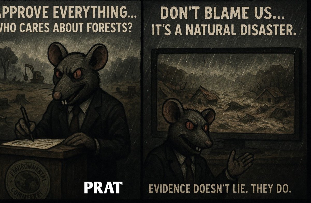 ProtedRat's tweet photo. They destroy nature for profit.
When disaster strikes, they act innocent.
Nature never forgets.
#PRAT #web3 #FightGreed #SaveOurPlanet 🌍 https://t.co/RasbkrKxRp