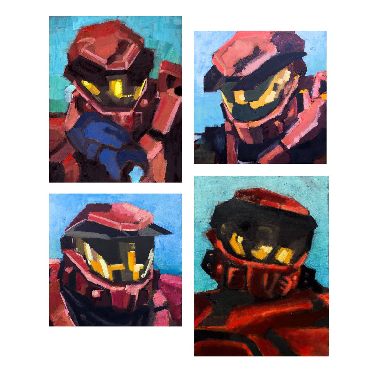 ArtistRyker's tweet photo. Cobra Team - Capture the Flag Series of oil paintings on wood panels and canvas. https://t.co/DxEtufoMxS