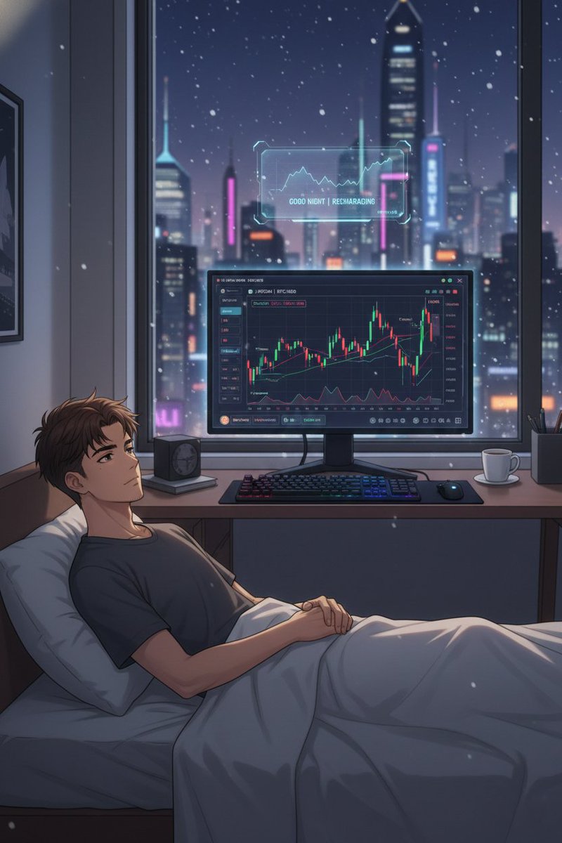 0xMohii's tweet image. Gn CT 🌙💤
Another day in the books. 📈 
The charts are resting, and so should we. Reflect on your wins, learn from the dips, and reset for tomorrow's opportunities.

Sweet crypto dreams, everyone. May your portfolios be green and your sleep be deep! 😴🚀

#GoodNightCrypto