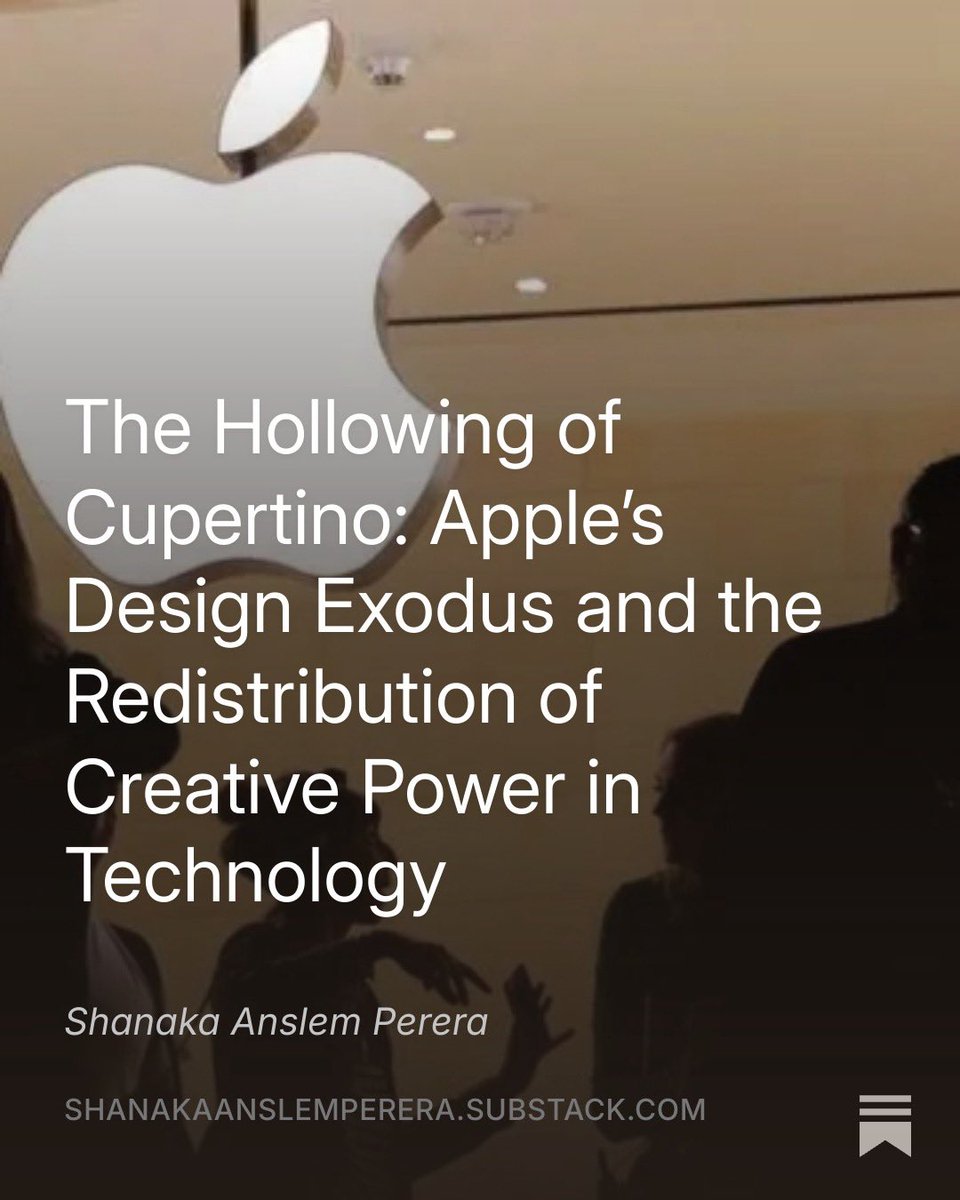 BREAKING: The End of Apple As We Knew It

In 72 hours, Apple lost four senior executives.

But that is not the story.

The story is this: Nearly every designer who worked under Jony Ive has now left the company. The team that built the iPhone, the Apple Watch, the iPad, the
