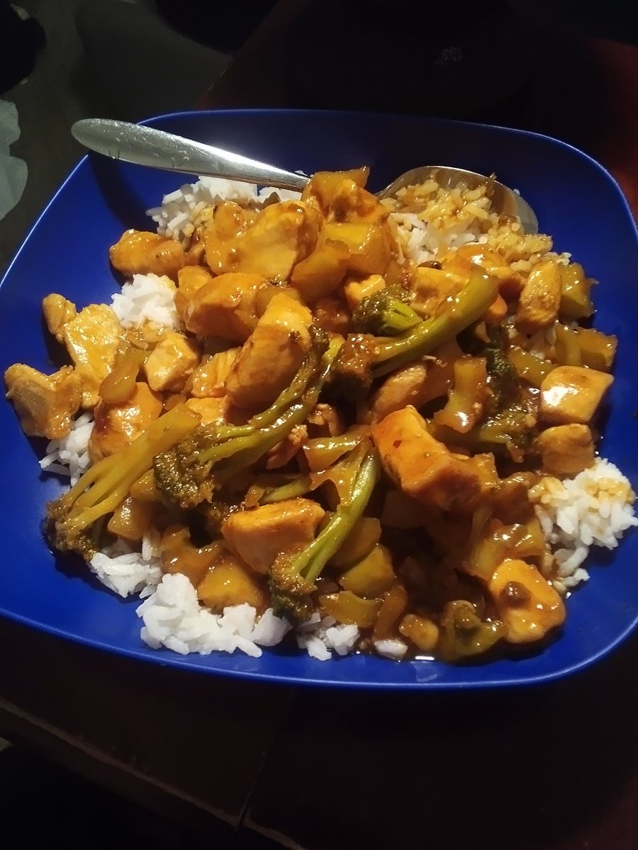 Made General Tso Chicken tonight for dinner.