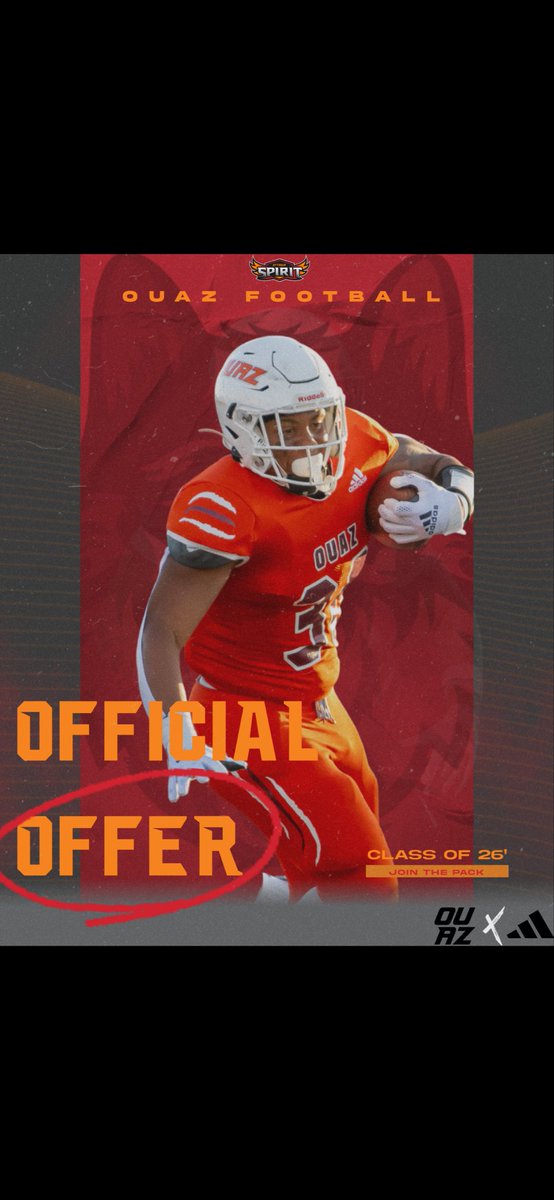 JoshRempert's tweet image. Blessed to receive an offer from OUAZ!
@CoachMurphyQB @CoachJDominguez @CoachPLOYD @OUAZFootball