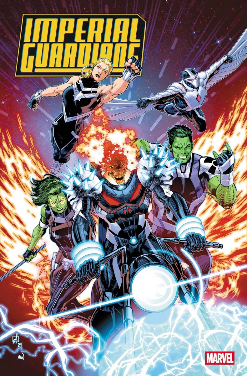 ThePlanetComics's tweet photo. Ven a conocer a los Imperial Guardians, serie nacida el evento Imperial, nos muestra al nuevo equipo conformado por Captain Marvel, Gamora, Darkhawk, Amadeus Cho y Cosmic Ghost Rider
La serie saldrá en marzo escrita por Dan Abnett y arte de Marcelo Ferreira https://t.co/R9z4utWEFb