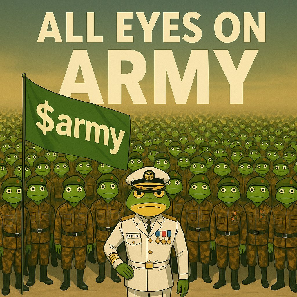 DogeAarmy's tweet photo. @SluzzyGems $ARMY is the ticker.

Join now @armycoinsol https://t.co/VfqHPv2QqO