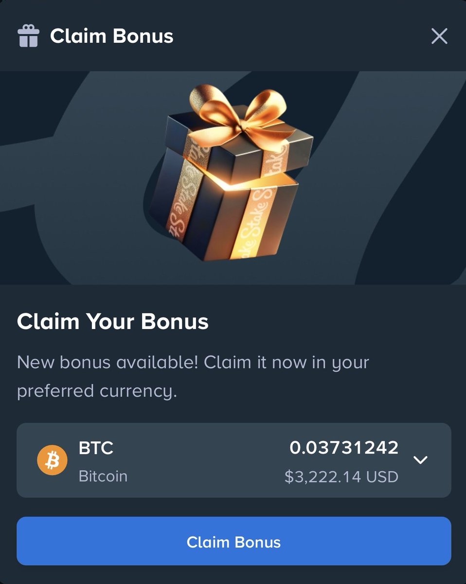 BigfoltzVIP's tweet image. So @Stake just sent me a nice bonus🎁

Who needs a tip?🤔