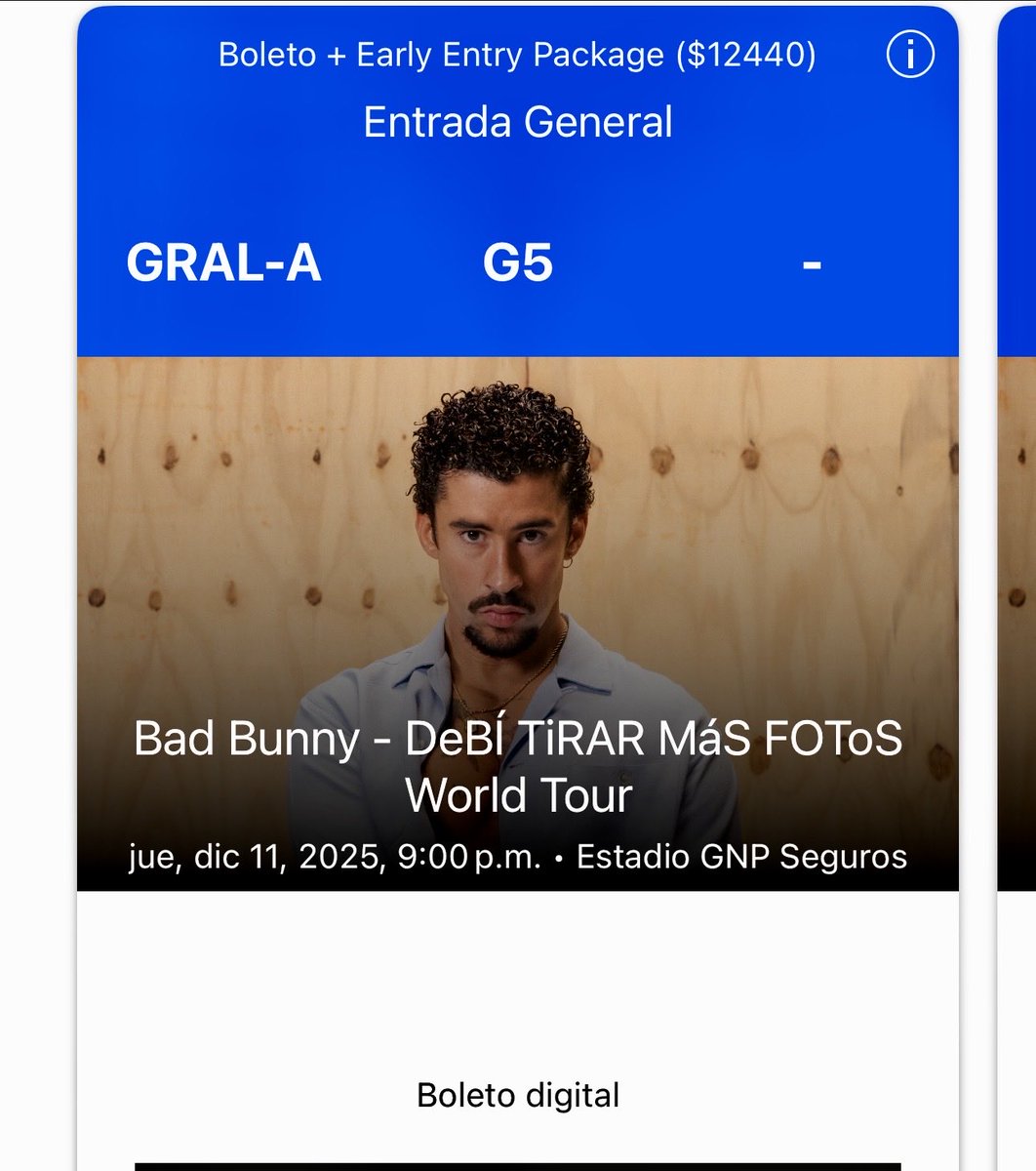 Vendo 1 Boleto  General A para el 11 de Diciembre + Early Entry Package

<a href="/Vendo_Boletos/">Busco Boletos</a> <a href="/SobranBoletos/">Sobran Boletos</a> <a href="/BoletitosVara/">Boletos Vara</a> <a href="/VendoBoletosDF/">VendoBoletosDF</a> <a href="/boletosMX_/">boletosMX</a> <a href="/mx_tickets/">Tickets MX</a>
