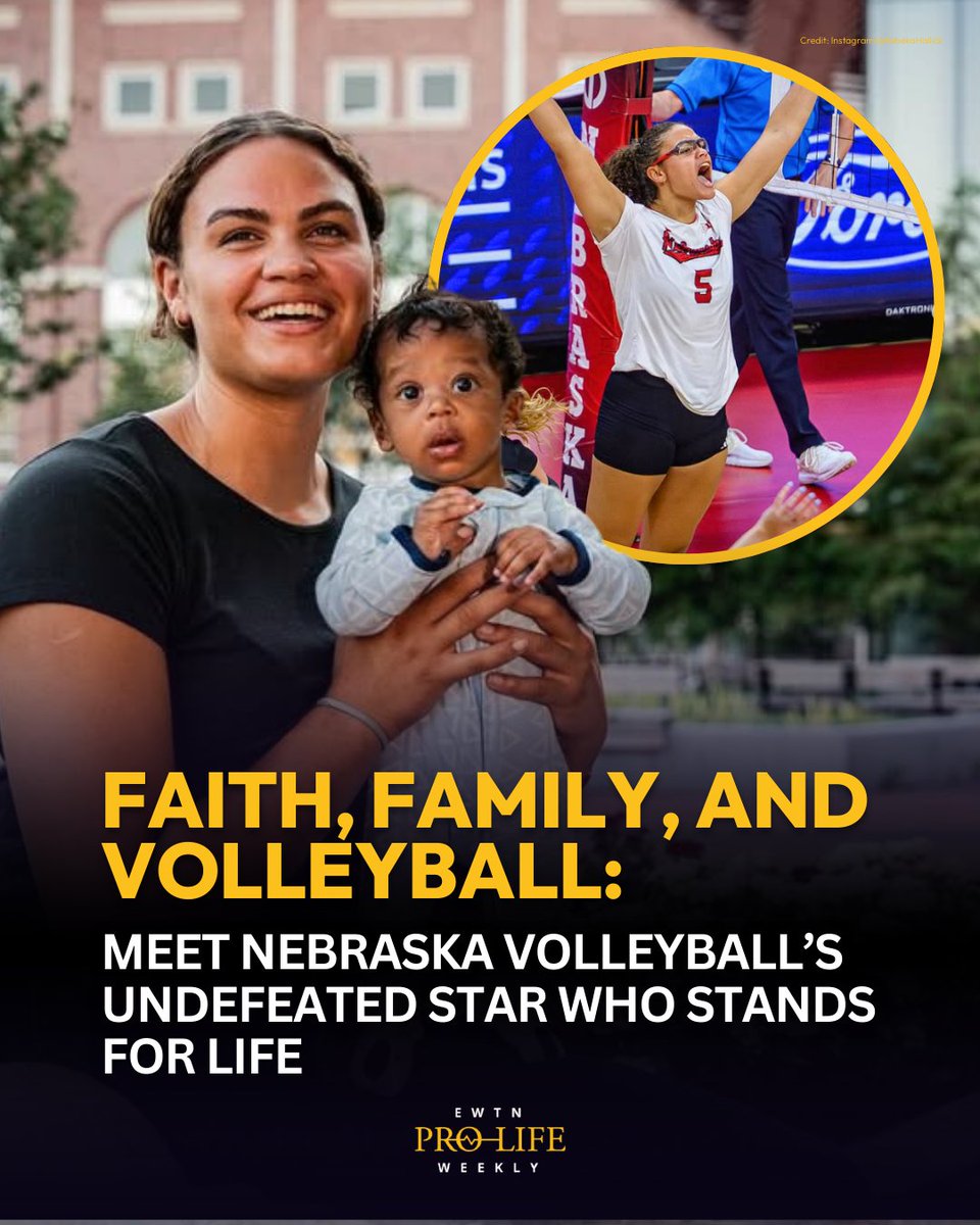 The undefeated Nebraska Cornhuskers are the top seed in the NCAA Women’s Volleyball tournament. And, one of their players is Catholic and publicly pro-life. Senior middle blocker Rebekah Allick shares with EWTN News correspondent Alan Holdren how she has leaned on her Catholic