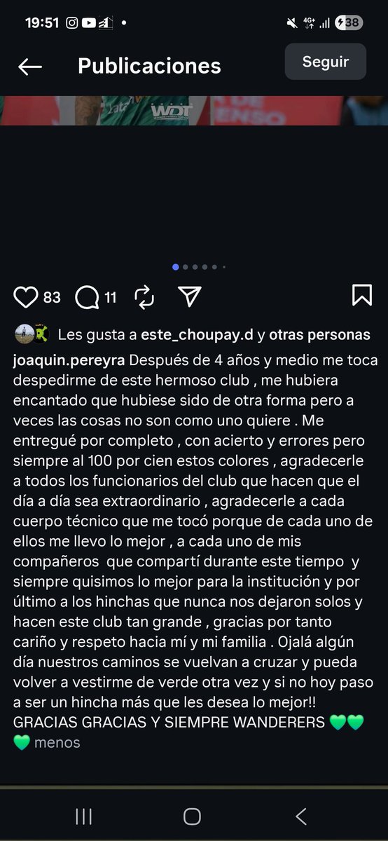 La salida de Joaquín Pereyra, que este casi cerrado un entrenador que sacaste hace 1½ año por resultados pauperrimos solo adelantan que el 2026 Santiago Wanderers luchará el descenso en la Primera B.