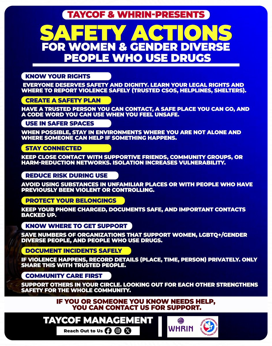 Safety is your right. Women and gender-diverse people who use drugs deserve protection, dignity, and non-judgmental support. Safer-use choices are an act of strength and help keep you in control of your wellbeing.#EVAWUD25