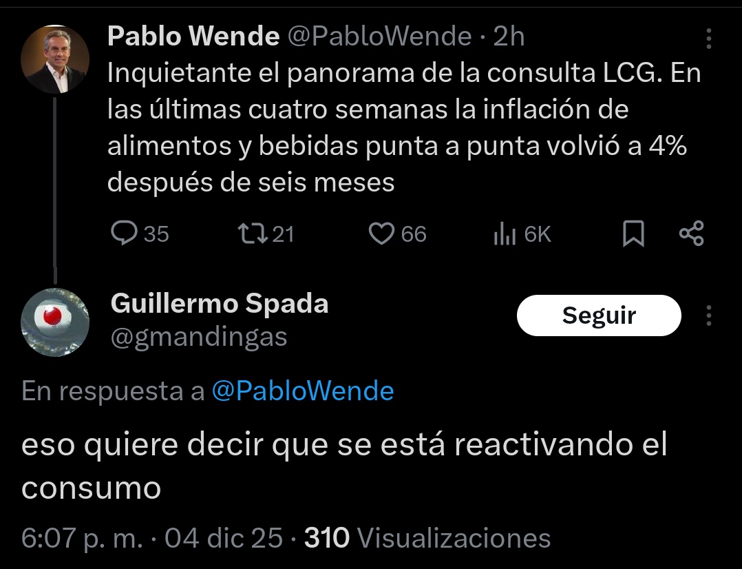 Vaya vaya, la inflación es siempre y en todo lugar etc etc