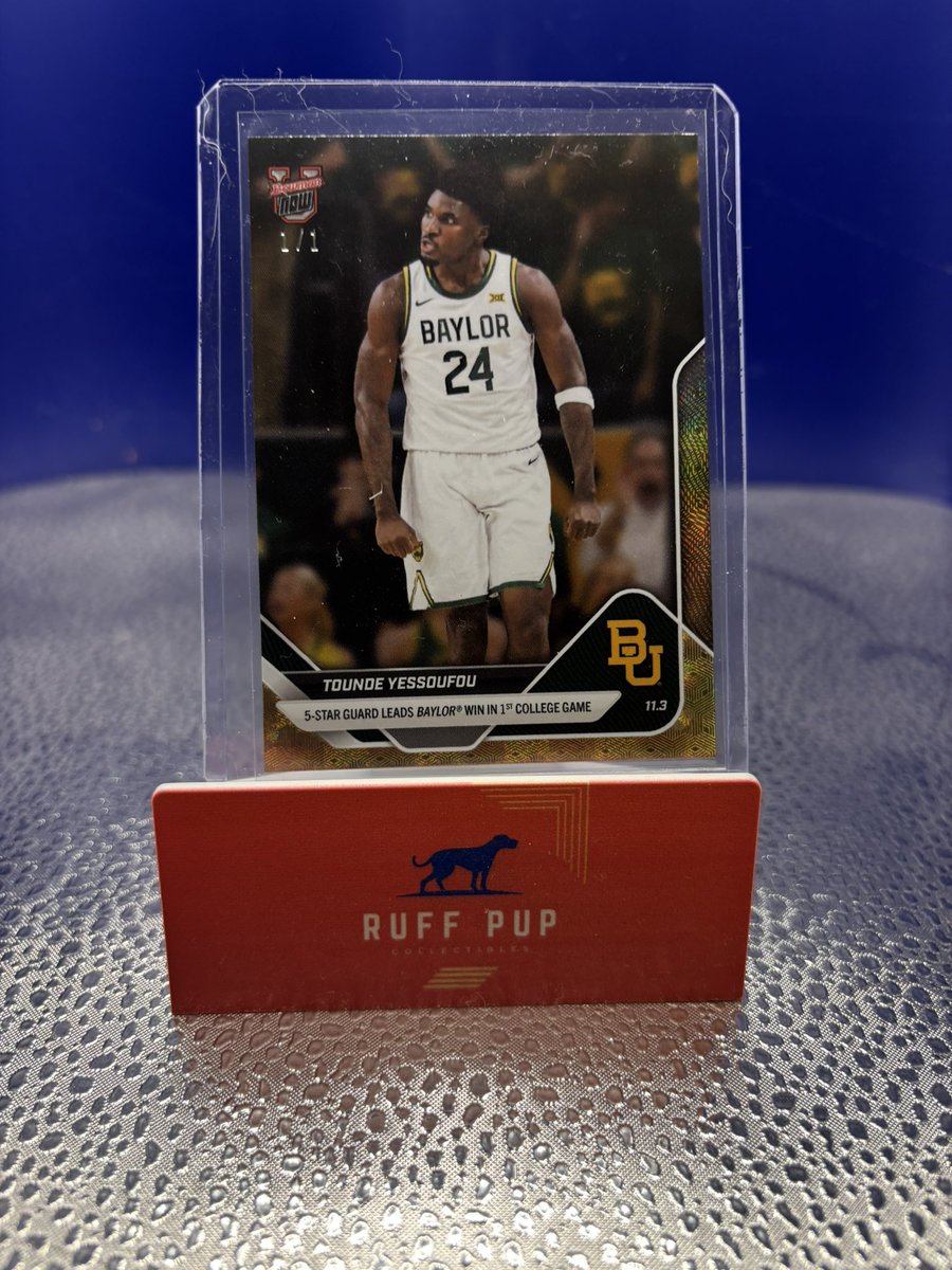 partylikeabus's tweet image. Got my first hit out of @topps Now!

@ToundeYessoufou 1/1

#BowmanU #OneOfOne 

@CardPurchaser