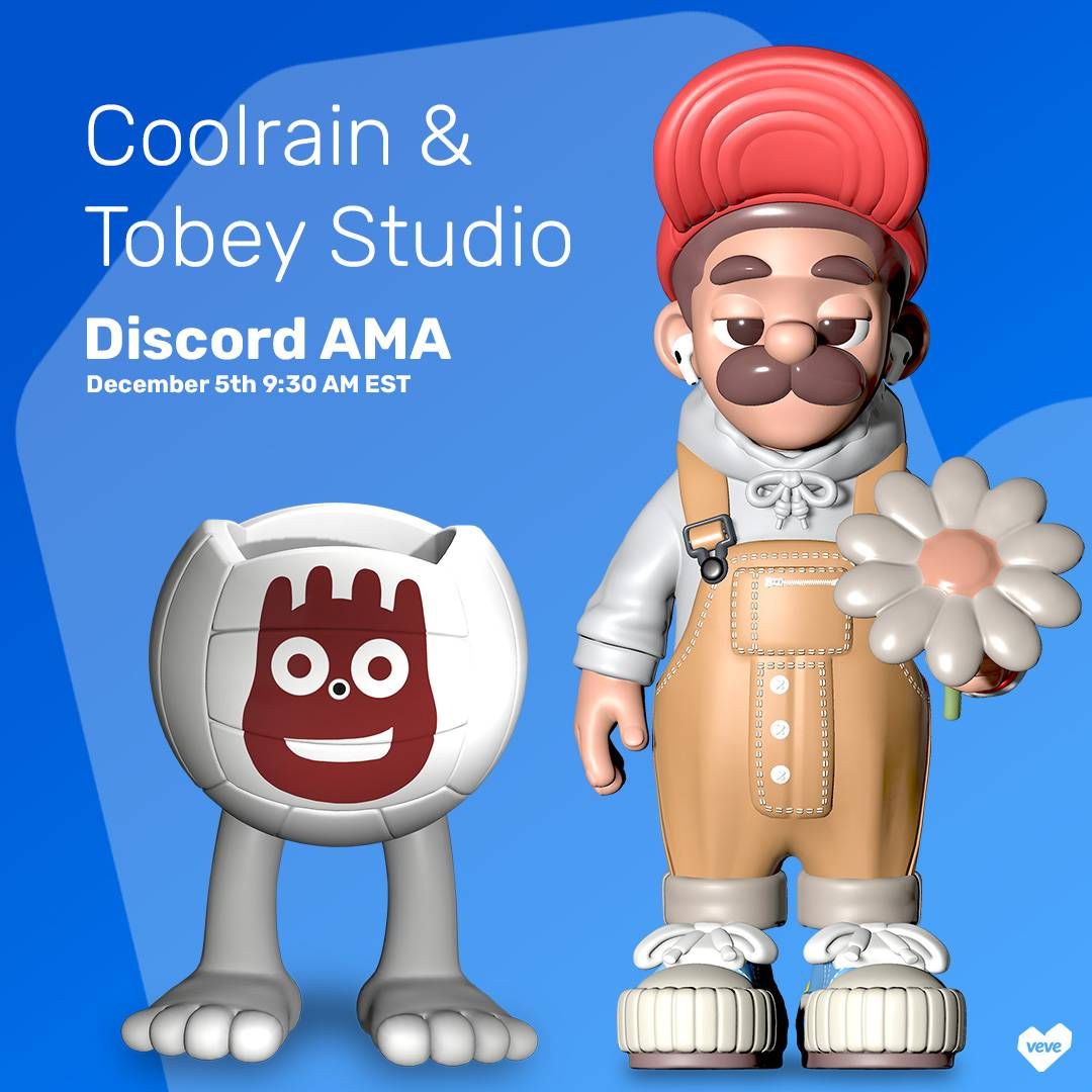Join us on 12/5 at 9:30 AM ET for a live AMA on Discord with artists TOBEY and COOLRAIN! 🎨🔥

Don’t miss the chance to ask your questions and hang out with the community.

👉 Join the Discord: discord.gg/officialveve