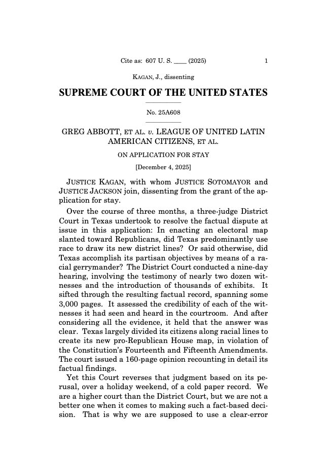 PollTracker2024's tweet image. The ruling was 6-3. The 3 liberal justices on the bench dissented.