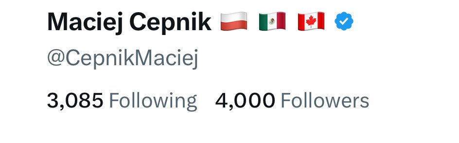 Thank you for 4000 followers!

Next step: 5000 🚀