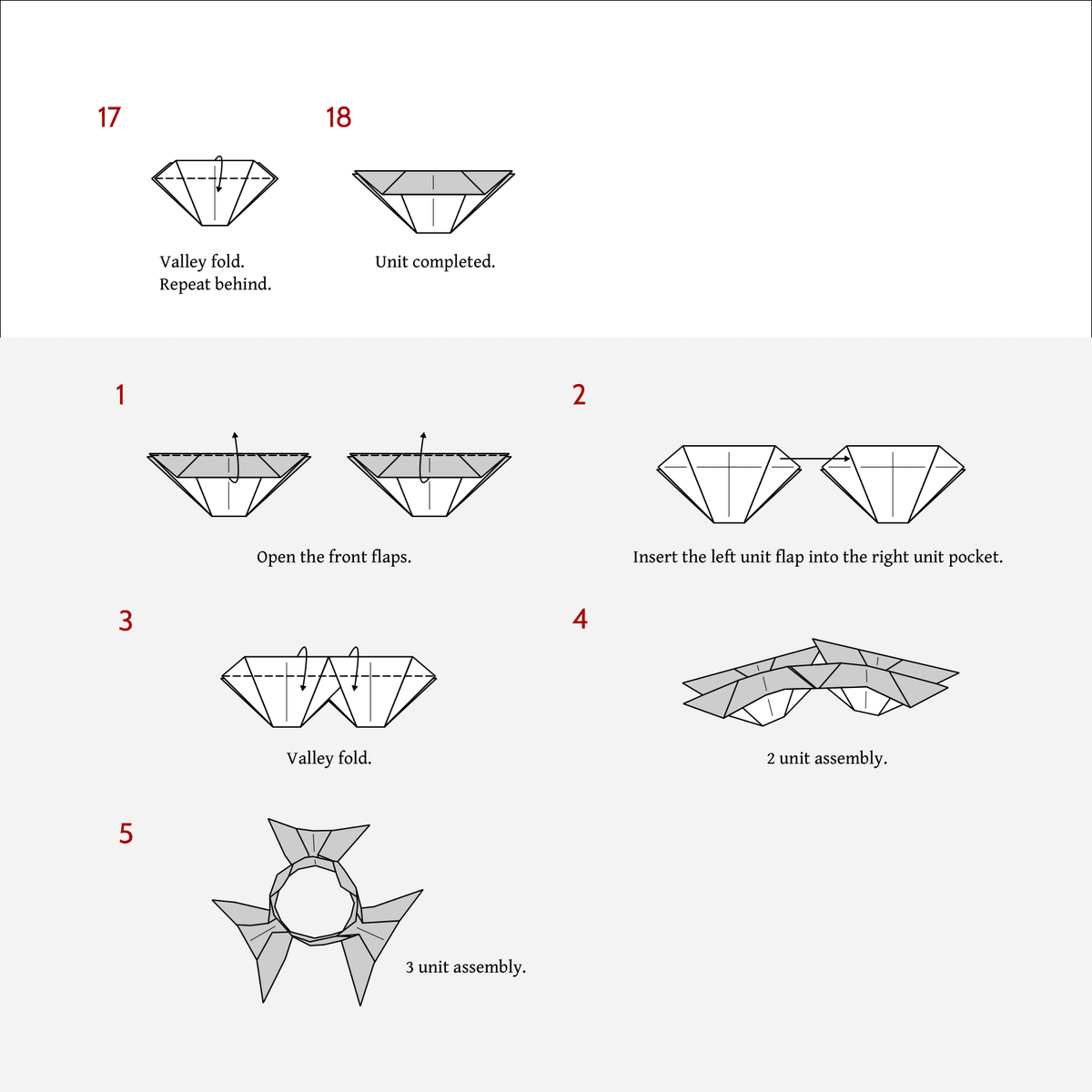 Dynasty, 2021
Designed and folded by me
30 uncut squares
Free diagrams
More models available for purchase in The Art of Modular Origami on Amazon