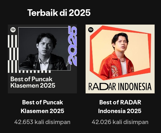 kembaranpepitaa's tweet photo. #RonyParulian — cover of “Best of 2025” on Spotify! 

@SpotifyID
#SpotifyWrapped https://t.co/uesSEb9gCm