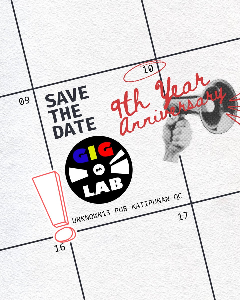 GigLabPH's tweet image. 9th year 🎂🎊🎉
ALL GLORY TO GOD 🙌

SEE Y'ALL ON DEC 10 at Unknown13 Pub Katipunan Quezon City 💙💛❤️
Free Entrance!!! Stay tuned for complete line up 🤗