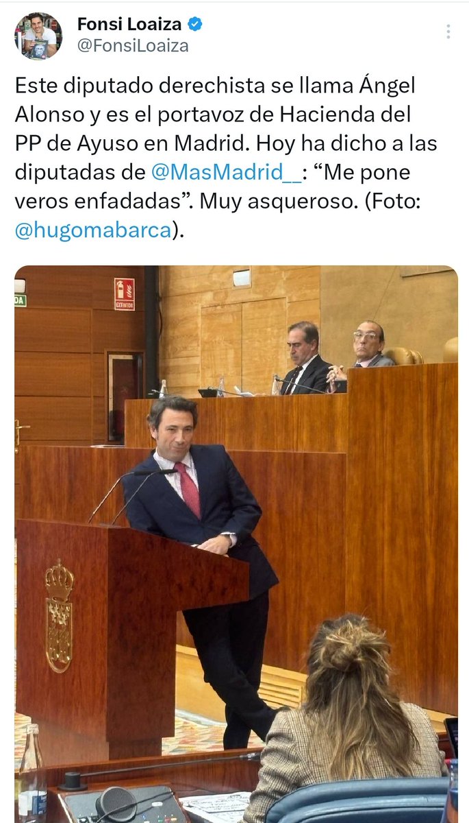 <a href="/IdiazAyuso/">Isabel Díaz Ayuso</a> Estás rodeada de gentuza.....bueno, como tu.