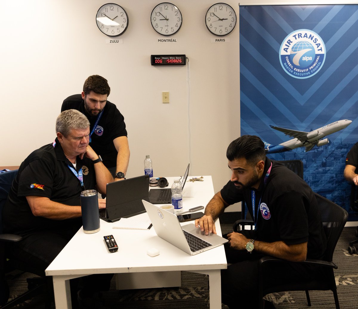 Pilotes d'Air Transat Pilots tweet media