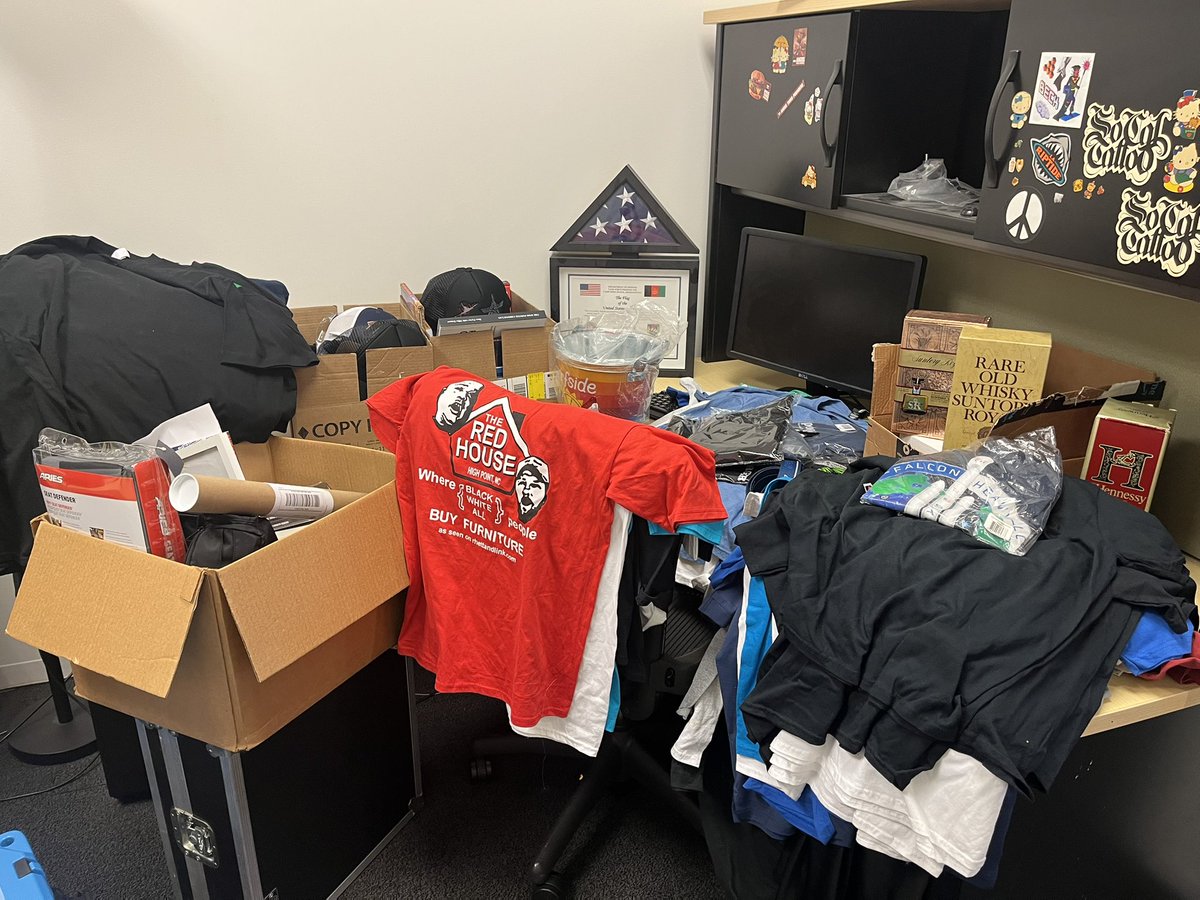 Piles of giveaways in our office for our last PMS remote of 2025….