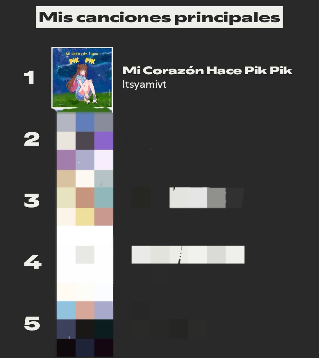 GRACIAS.
Muchas gracias a los muchos o pocos que escuchan Mi corazón hace Pik Pik 😭❤️‍🩹✨️✨️✨️
¿Qué hace que tu corazón haga Pik Pik? En mi caso, son ustedes, los Lumis 🌱