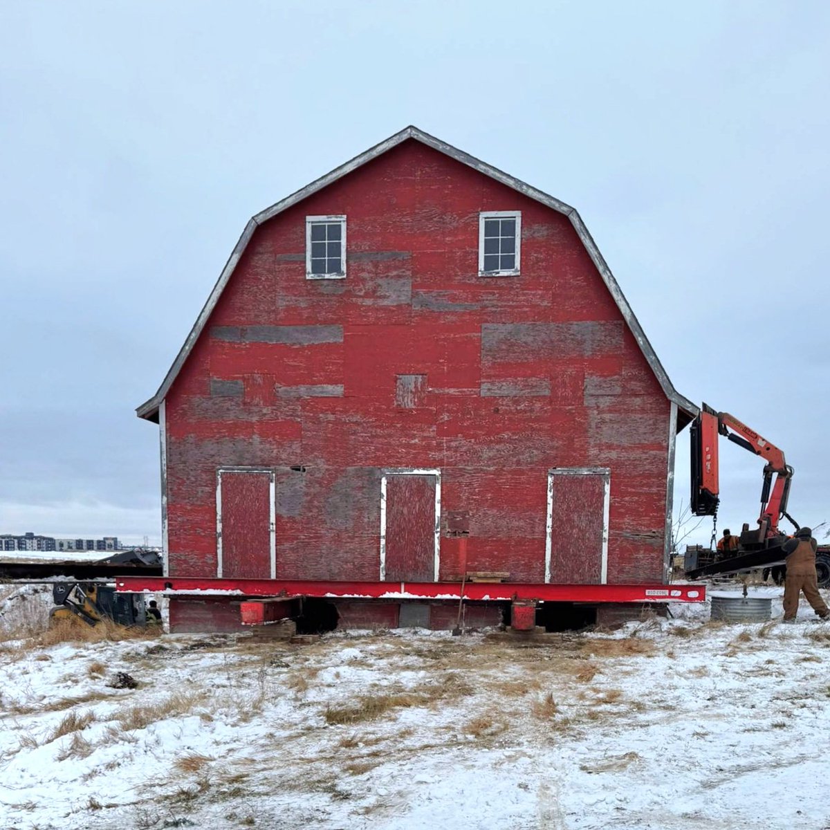 BuffaloAgLtd's tweet image. The next phase has begun! But Saskpower keeps delaying the actual move date!