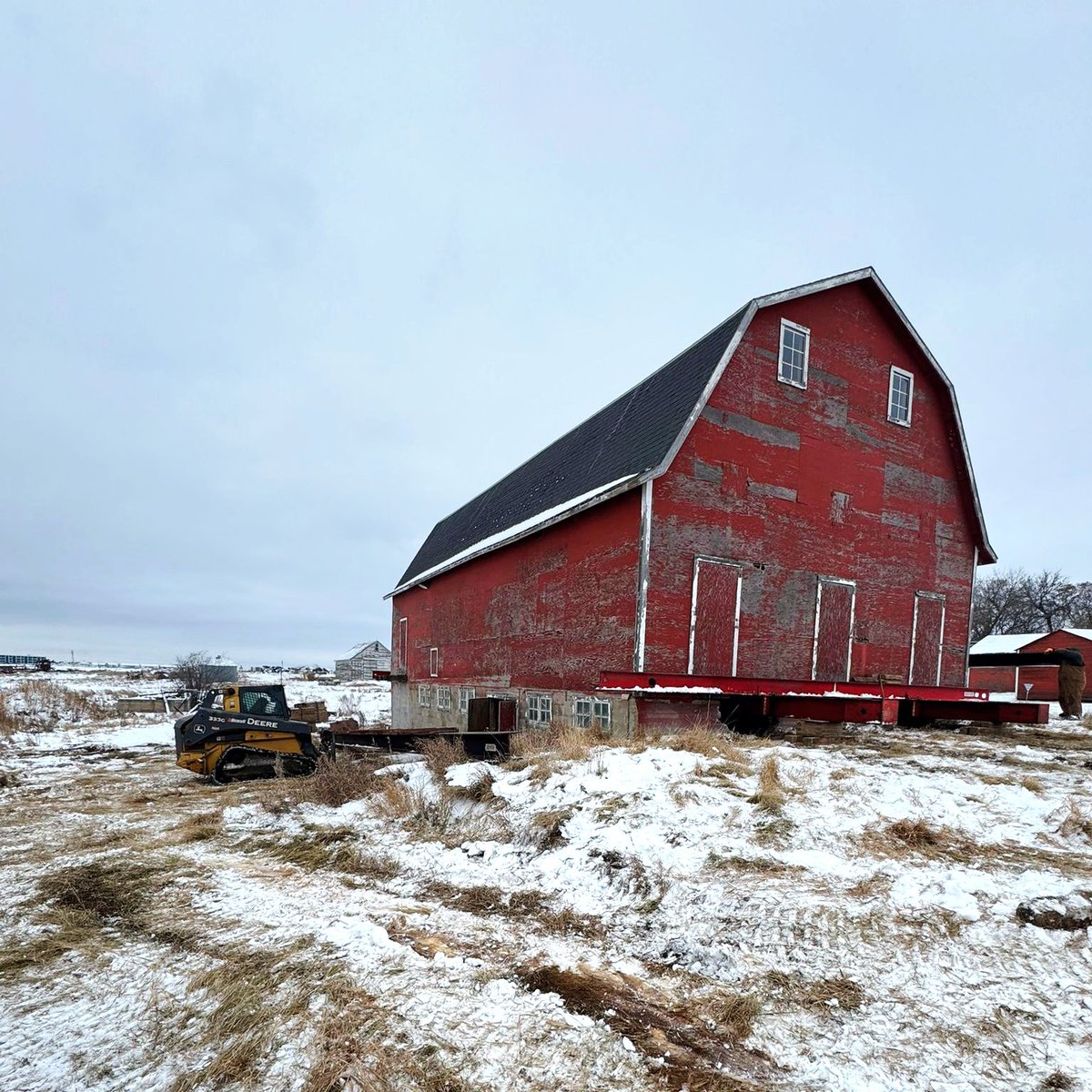 BuffaloAgLtd's tweet image. The next phase has begun! But Saskpower keeps delaying the actual move date!