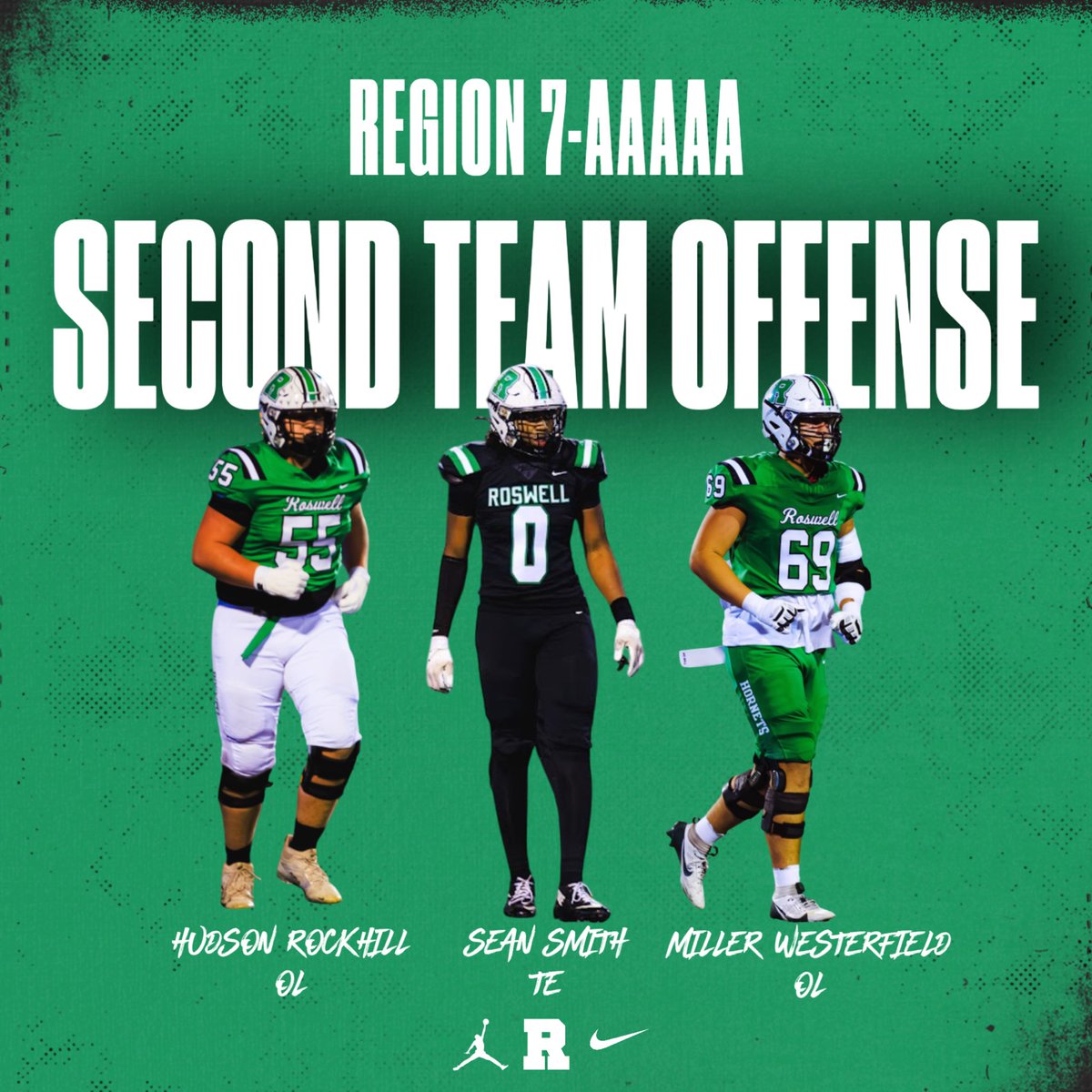 Roswell_FB's tweet image. Introducing your #Team76 2nd Team and Honorable Mention All-Region selections!

#WIN
#RoswellStrong