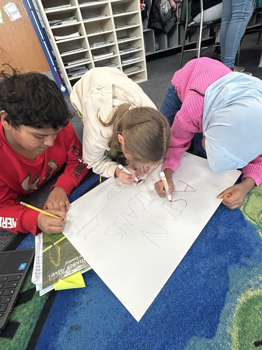 Social Studies Poster Project in action! #IvyHillLeague