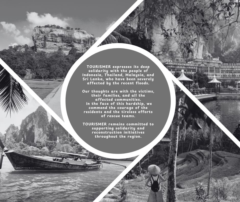 #Tourismer expresses its deep solidarity with the people of #Indonesia, #Thailand, #Malaysia, and #SriLanka, who have been severely affected by the recent floods.
#responsibletourism #sustainabletourism #IndianOcean