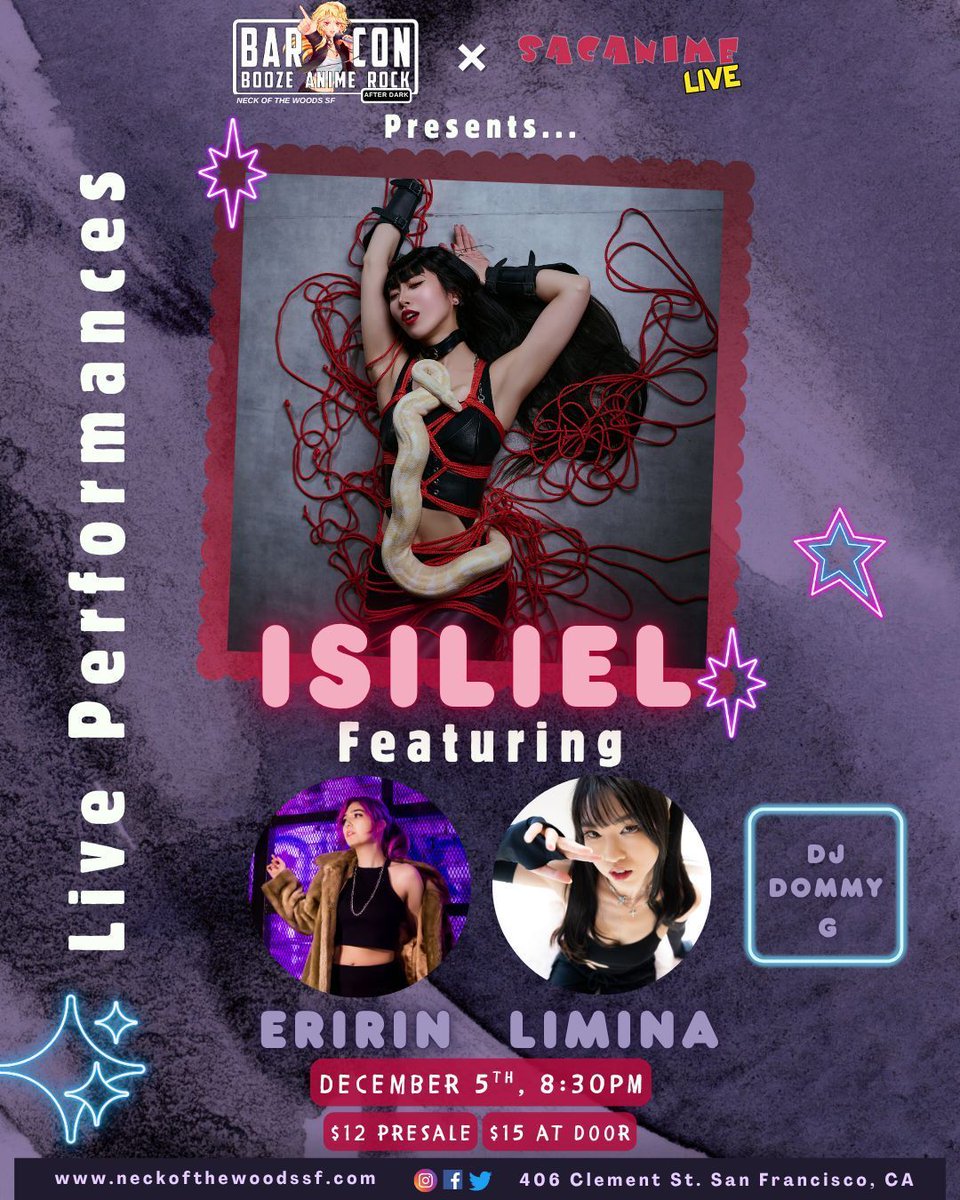 🚨 Tomorrow is the day! 🎉
Join us this Friday for music, anime &amp; drinks 🍻🎶
✨ In collaboration with SacAnime Live! ✨ 

🎟️ $12 Pre-Sale | 💵 $15 door
👉 Tickets: buff.ly/aF9VeBW

See you there! 👀🎶