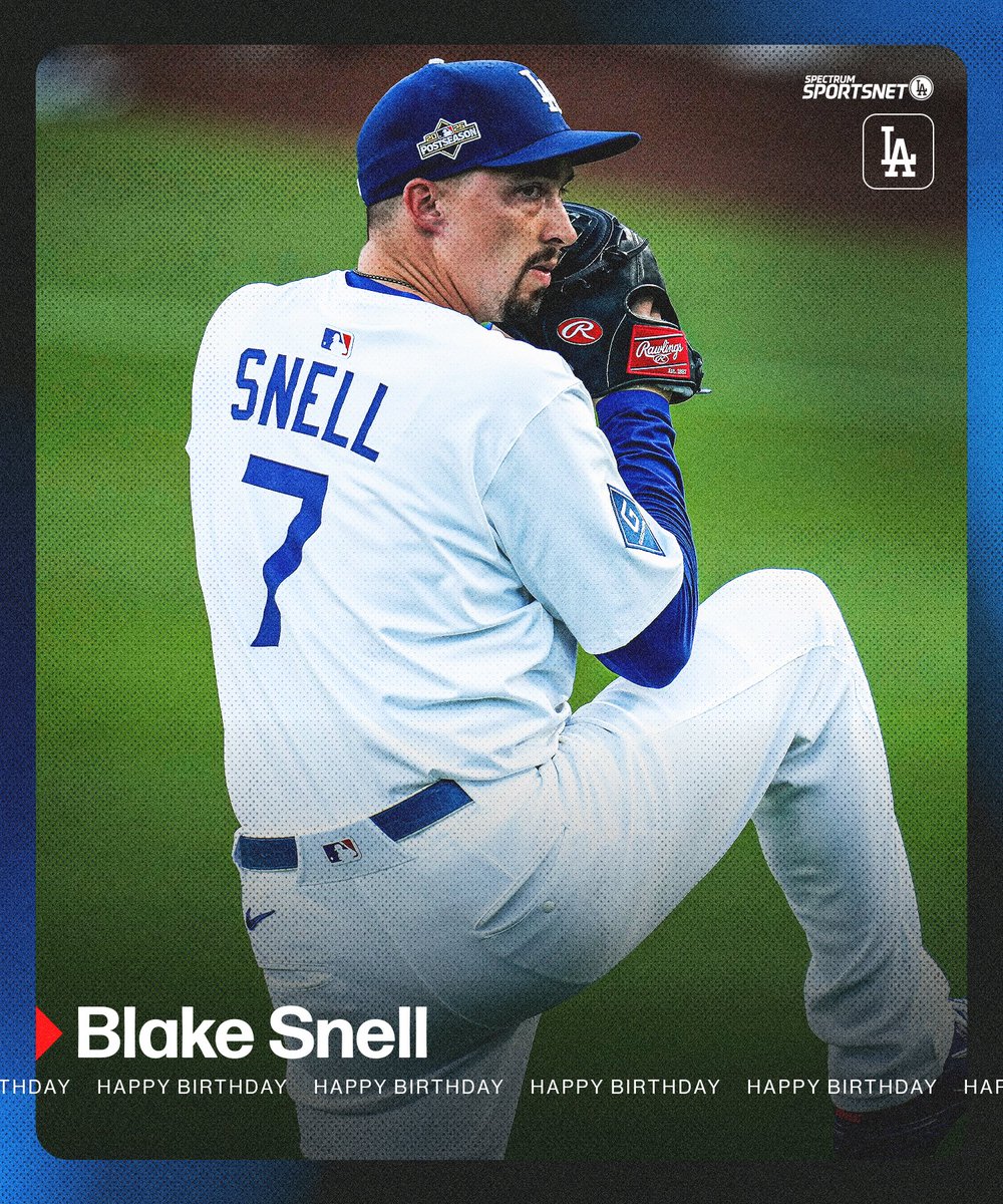 SportsNetLA's tweet image. Happy birthday, Blake Snell! 🥳