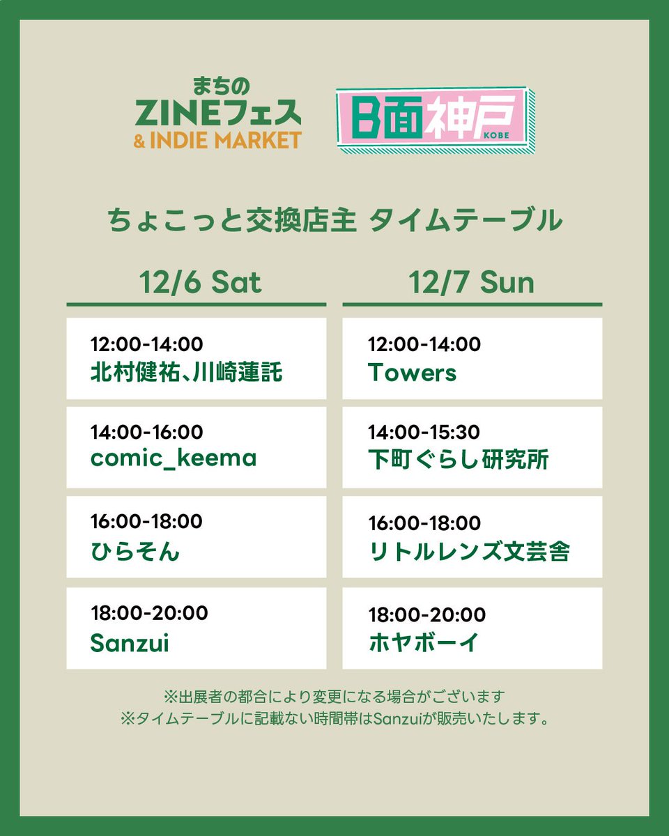 まちのZINEフェス&INDIE MARKET tweet media