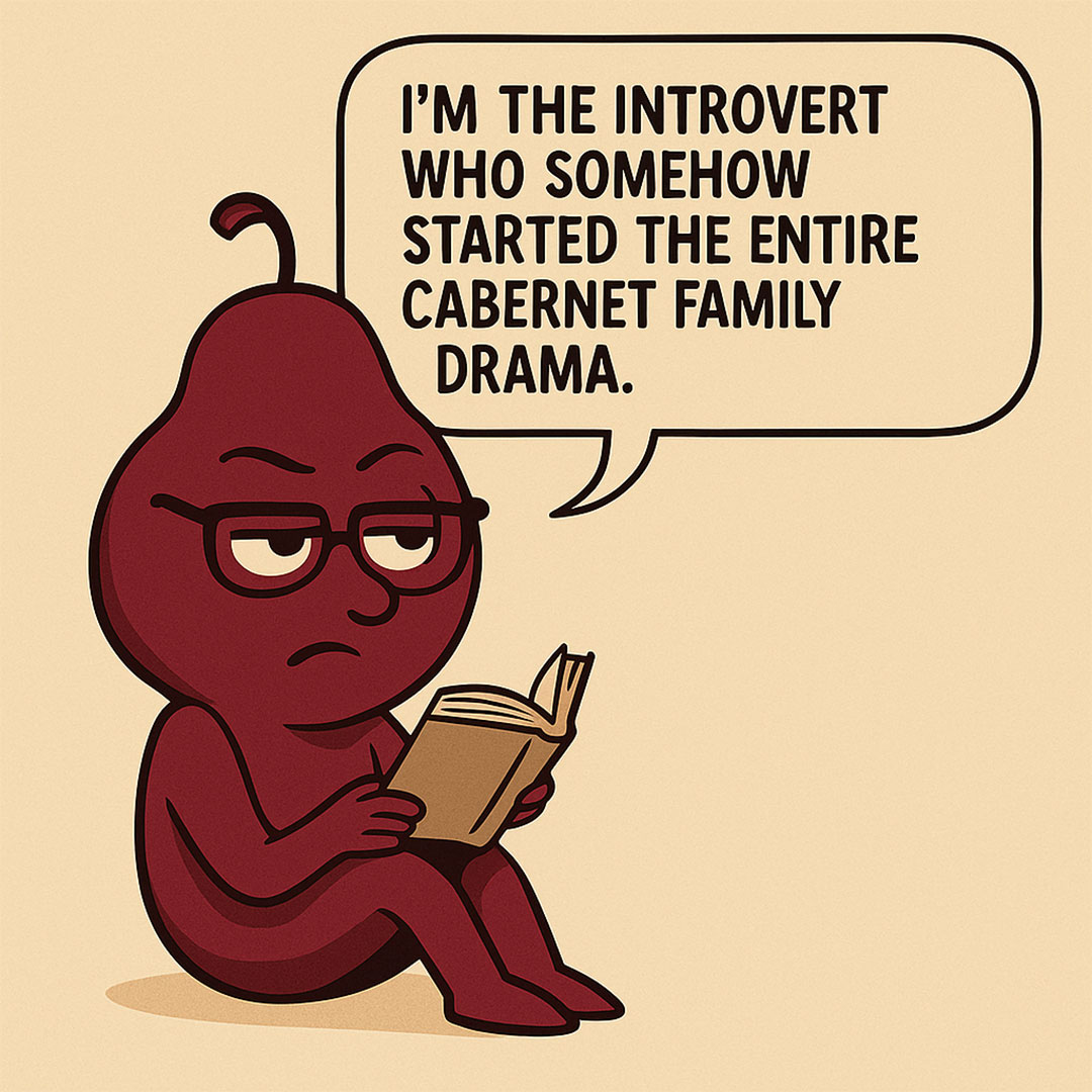 Here’s to Cabernet Franc — elegant, herbal, and forever tired of being introduced as “basically Cabernet Sauvignon, but lighter.” The quiet genius of the Bordeaux family finally gets its day.
