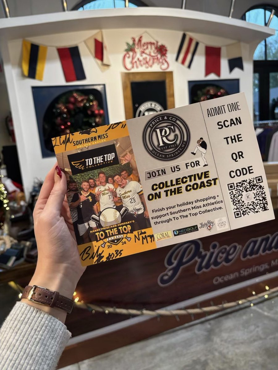 Collective on the Coast | Thursday, December 11 from 4 to 7 p.m. | 1515 Government St. Ocean Springs, MS

tothetopcollective.com/events