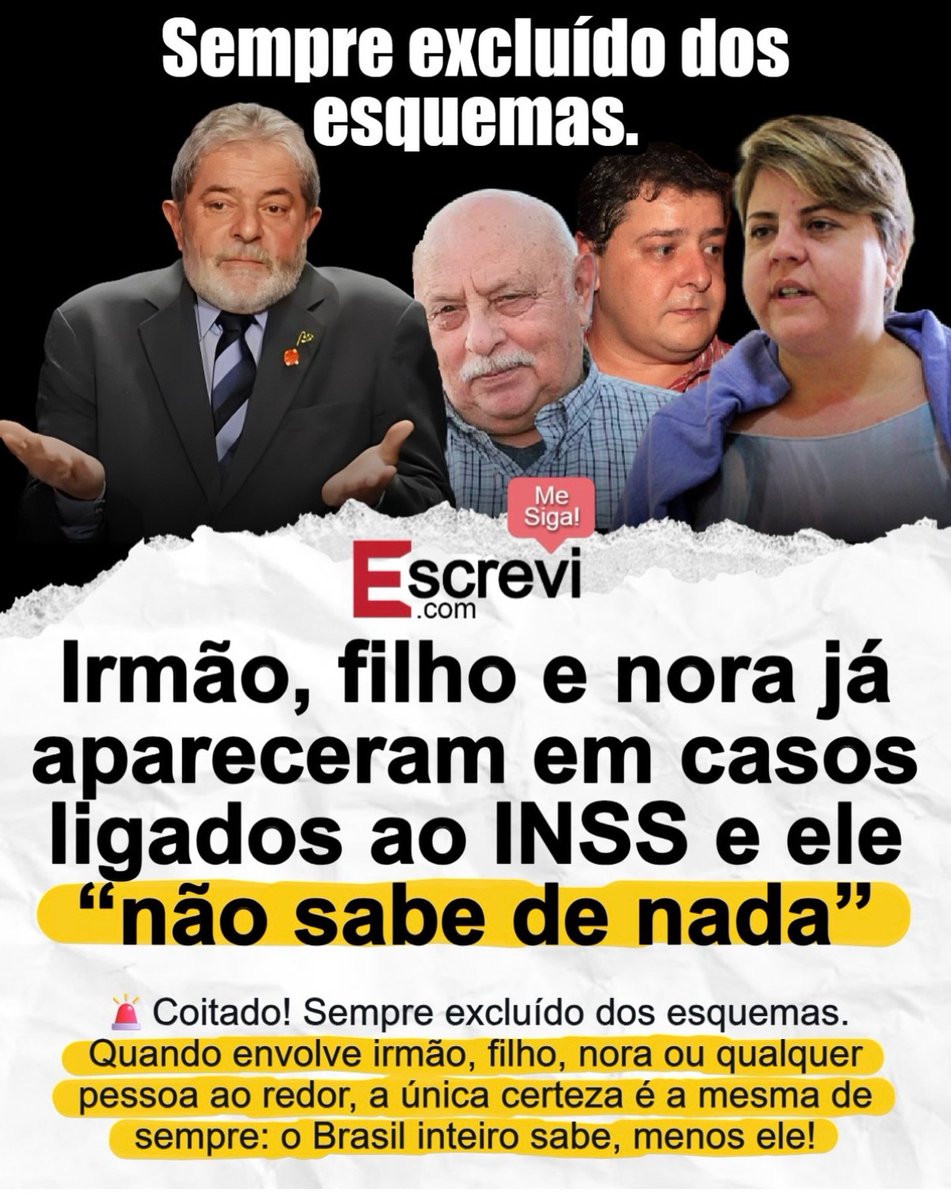 zfabrogmailcom's tweet photo. Ele nunca sabe de NADA. https://t.co/obCYRT3r1G